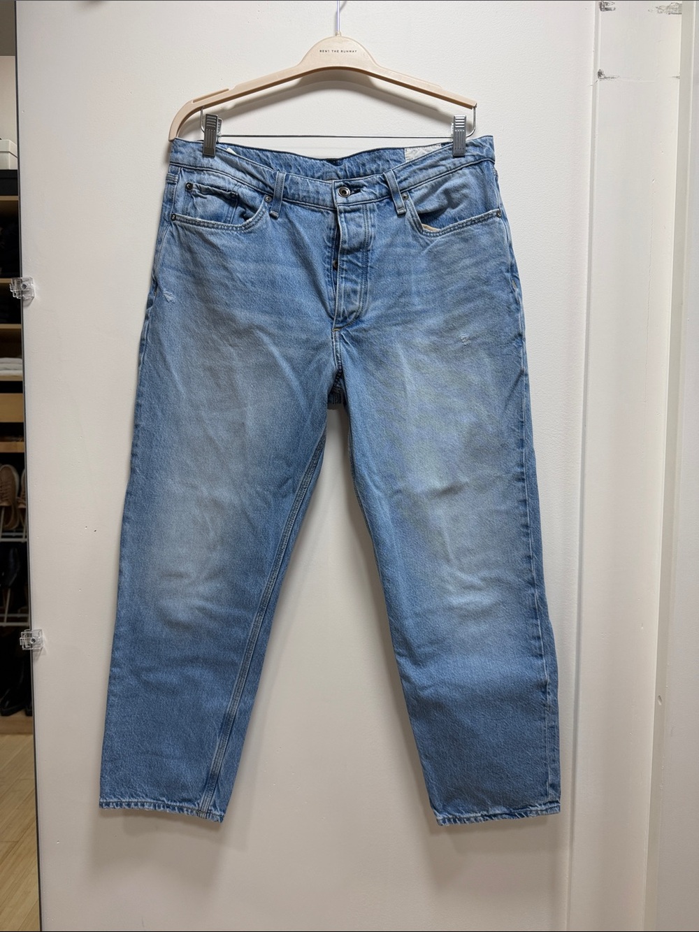 rag & bone Light Blue Relaxed Men’s Jeans 34